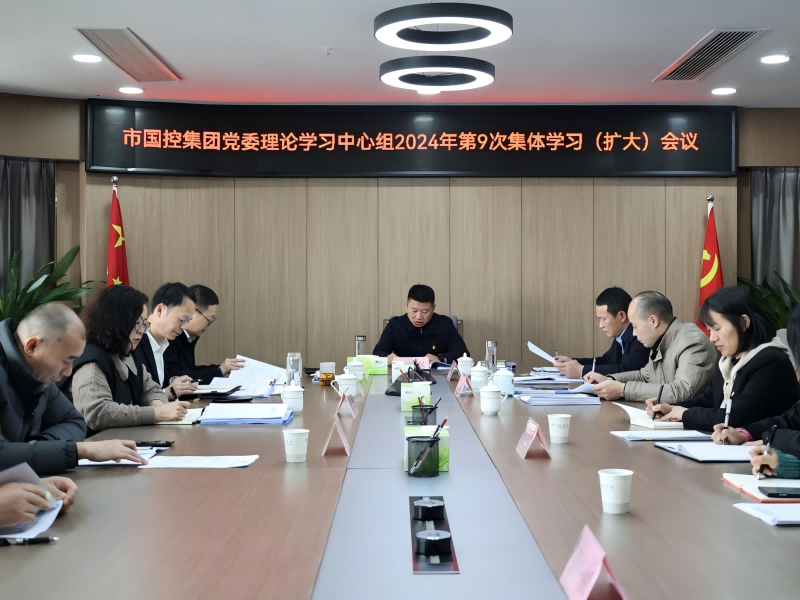 市國(guó)控集團(tuán)召開(kāi)黨委理論學(xué)習(xí)中心組（擴(kuò)大）會(huì)議，深入學(xué)習(xí)貫徹黨的二十屆三中全會(huì)精神